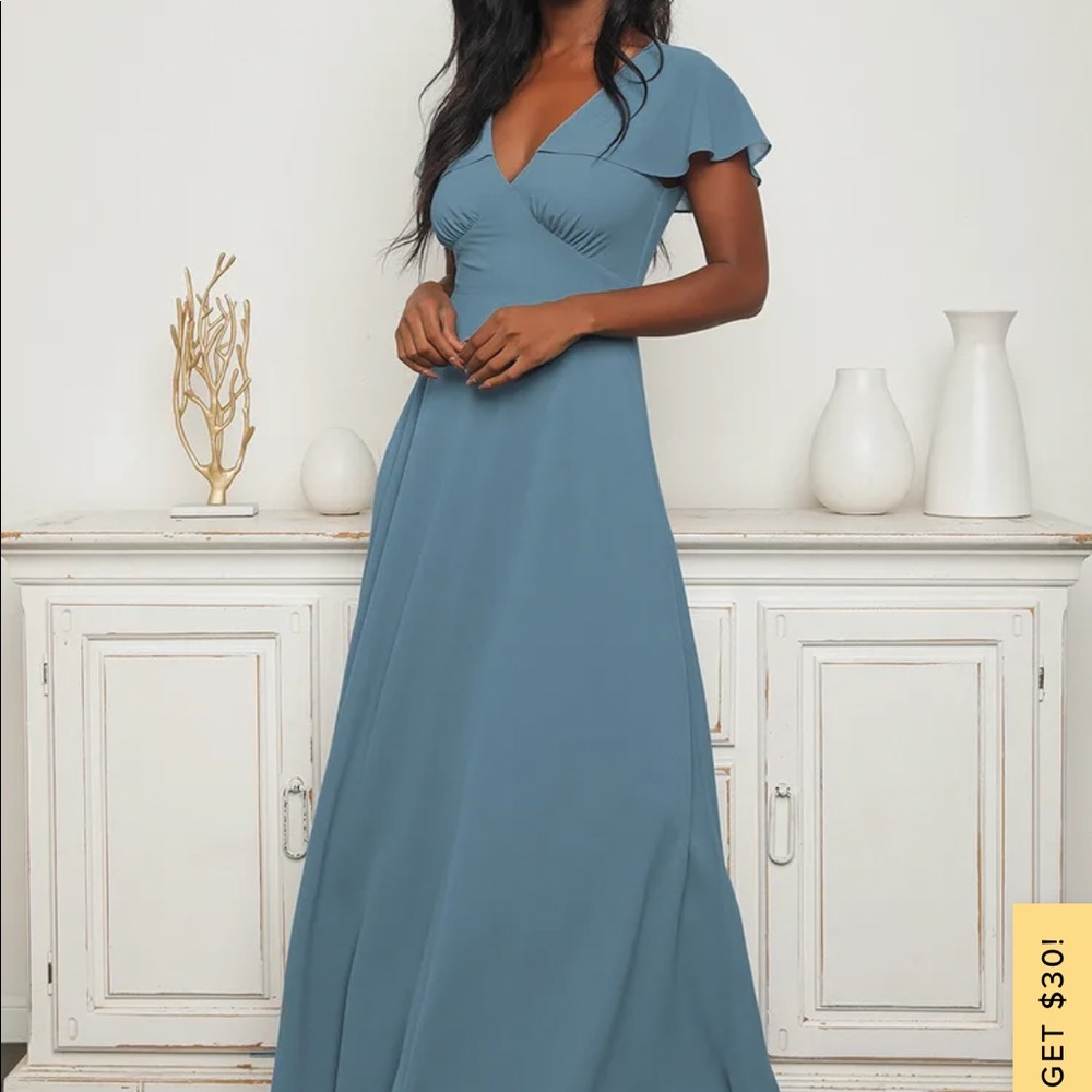 Heart of Passion dress from Lulus - Slate Blue